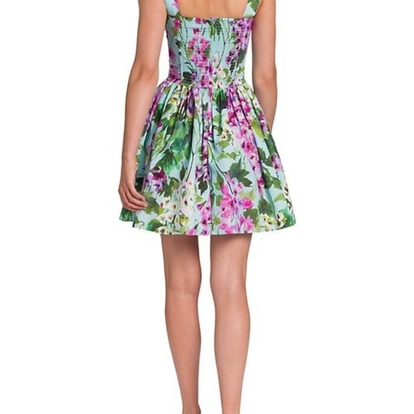 ❌SOLD❌ DOLCE&GABBANA Floral Fit & Flare Mini-Dress - Picture 3 of 12